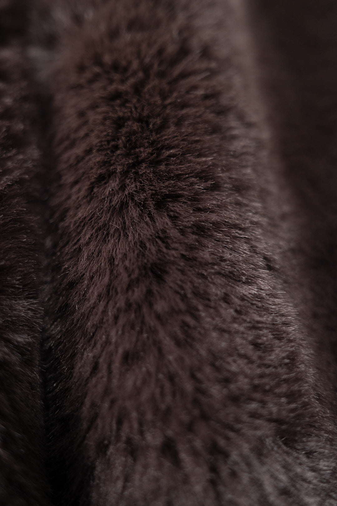 Full-Length Fur Coat with Leather Belt