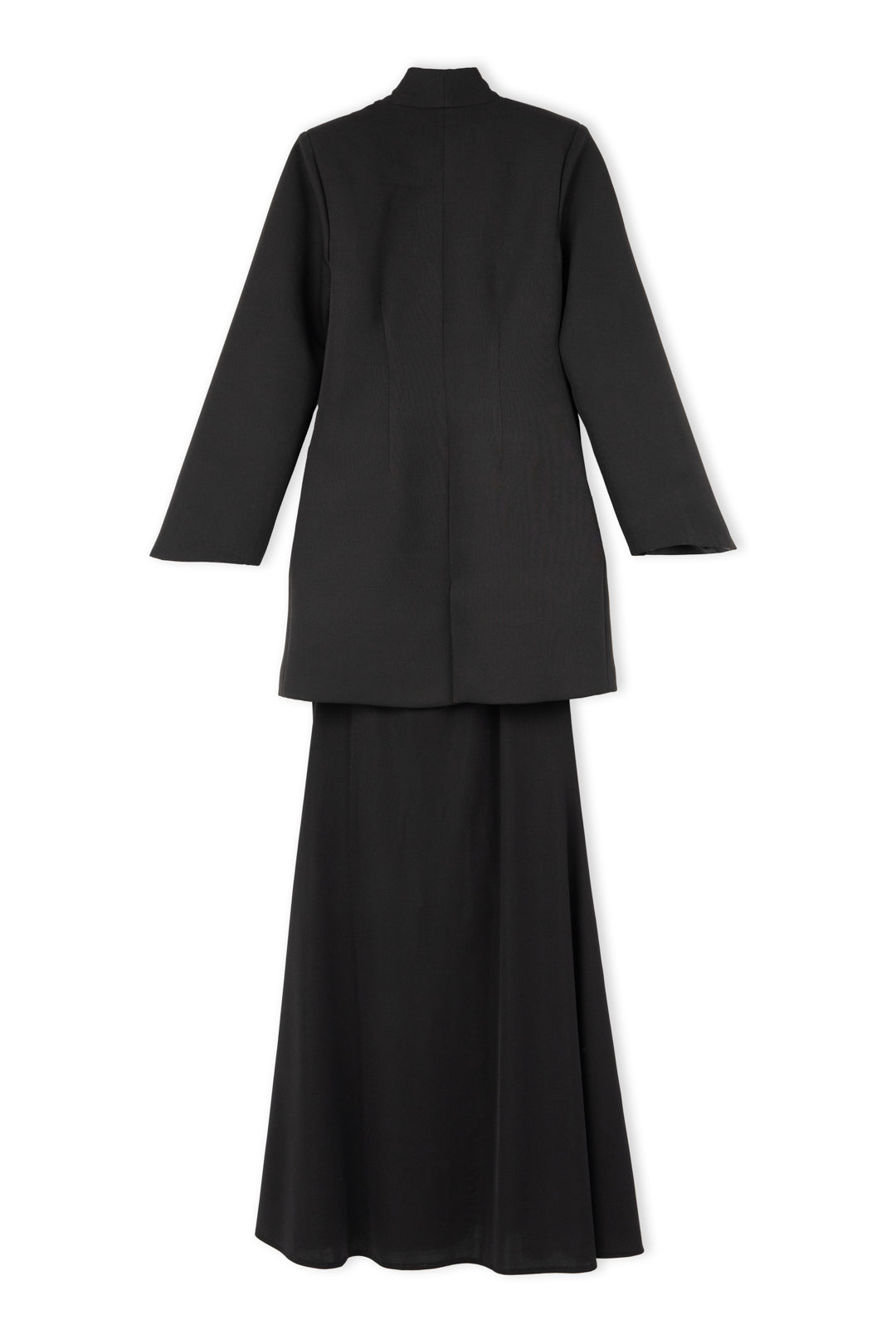 Structured Coat with Flowy Sheath Skirt Set