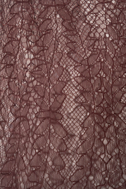 Lace Overlay Dress with Draped Corset
