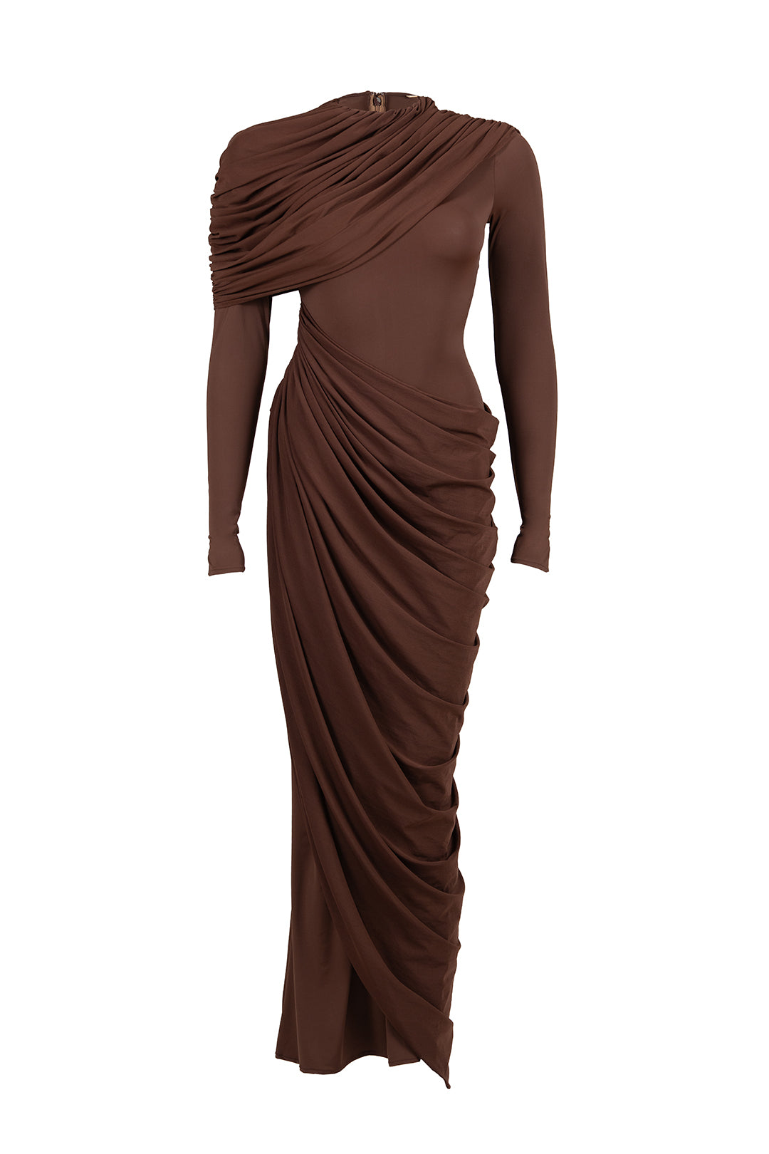 Shoulder & Waist Drape Dress
